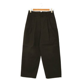 VERMEIL par iena / ヴェルメイユパーイエナ | 2020SS | コットン ツータック ストレートパンツ | カーキ | レディース