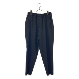 【美品】 YOHJI YAMAMOTO / ヨウジヤマモト | 2022SS | Collections / ウールギャバジン ドローストリング スラックス パンツ | 1 | ブラック | メンズ