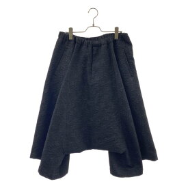 【美品】 BLACK COMME des GARCONS / ブラックコムデギャルソン | 2017SS | 総柄 ジャガード ドローストリング サルエル ワイド ショートパンツ ショーツ | M | ブラック | メンズ