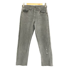 Levi's / リーバイス | 1980s | 80s VINTAGE ヴィンテージ USA製 501-0658 先染め カットオフ デニム パンツ | W30 L34 | ブラック | メンズ