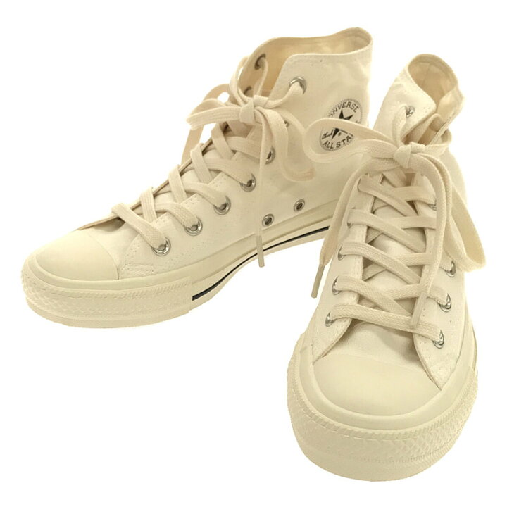 【新品】 CONVERSE コンバース × MHL. エムエイチエル 別注 ALL STAR HI オールスター ハイカット スニーカー 替え紐・箱付き 23 ホワイト レディース KLD MHL×コンバースのハイカットスニーカー