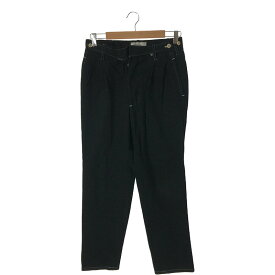 【在庫一掃SALE】The crooked Tailor / ザクルーキッドテーラー | コットン 2タック スラックスパンツ | ブラック | メンズ