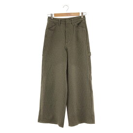 【美品】 Spick and Span / スピックアンドスパン | 2022AW | ハウンズトゥースペインターパンツ | 36 | ベージュベース | レディース