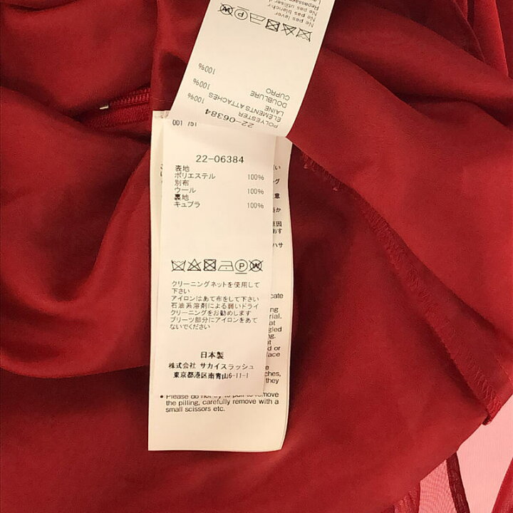 楽天市場】【新品】 sacai / サカイ | 2022AW | Satin Mix Chiffon Mix 