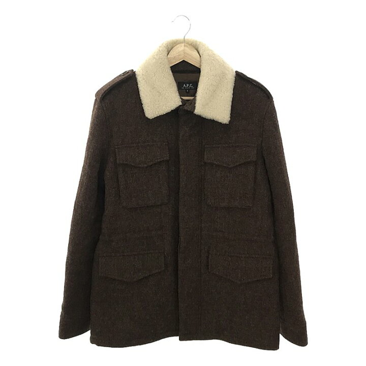 楽天市場】A.P.C. / アーペーセー | ハリスツイード 襟ボア ウール 