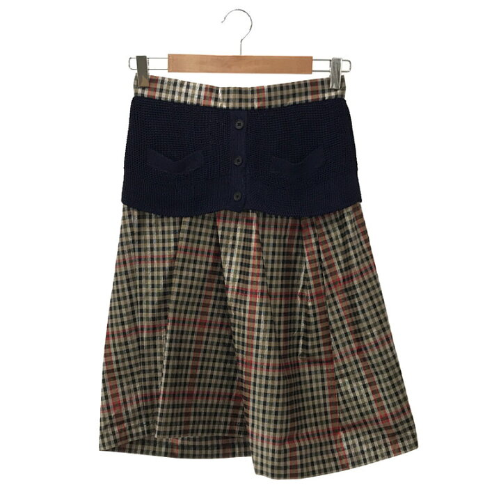 楽天市場】【美品】 kolor / カラー | アシンメトリー タック スカート  