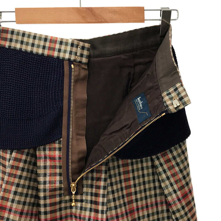 楽天市場】【美品】 kolor / カラー | アシンメトリー タック スカート 
