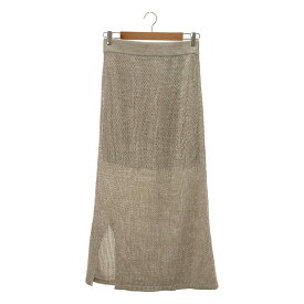 【美品】 Spick and Span / スピックアンドスパン | 2023SS | メッシュニットスカート | F | ナチュラル | レディース