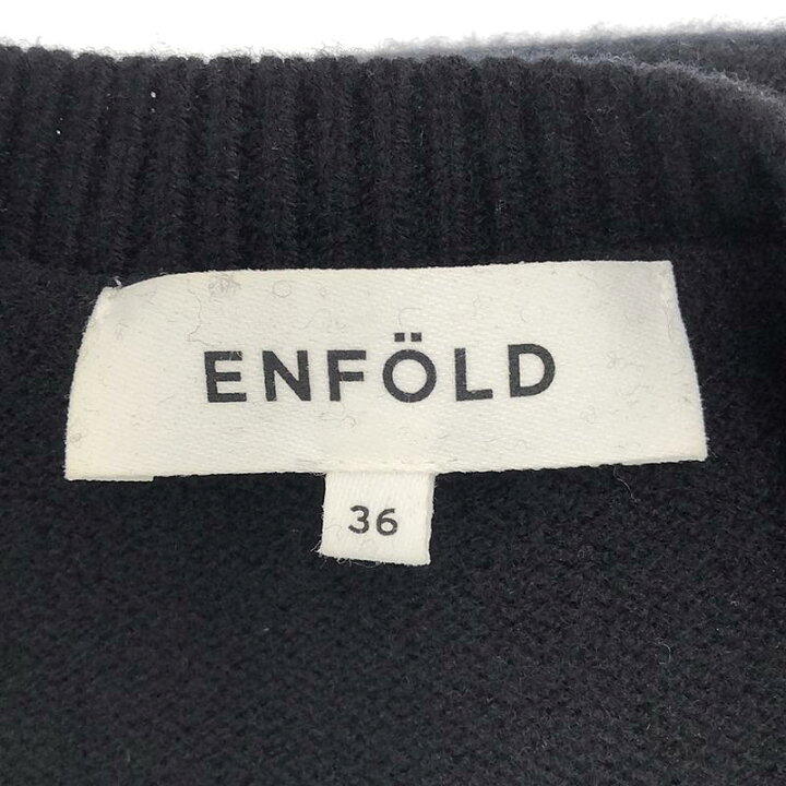 楽天市場】ENFOLD / エンフォルド | ウール Vネック ニットワンピース  