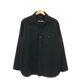 【美品】 LENO / リノ | CPO SHIRT ウールシャツ ユニセックス | 0 | ブラック | メンズ