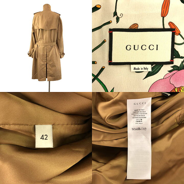 楽天市場】【美品】 GUCCI / グッチ | 総裏地 ベルト付き ロング  