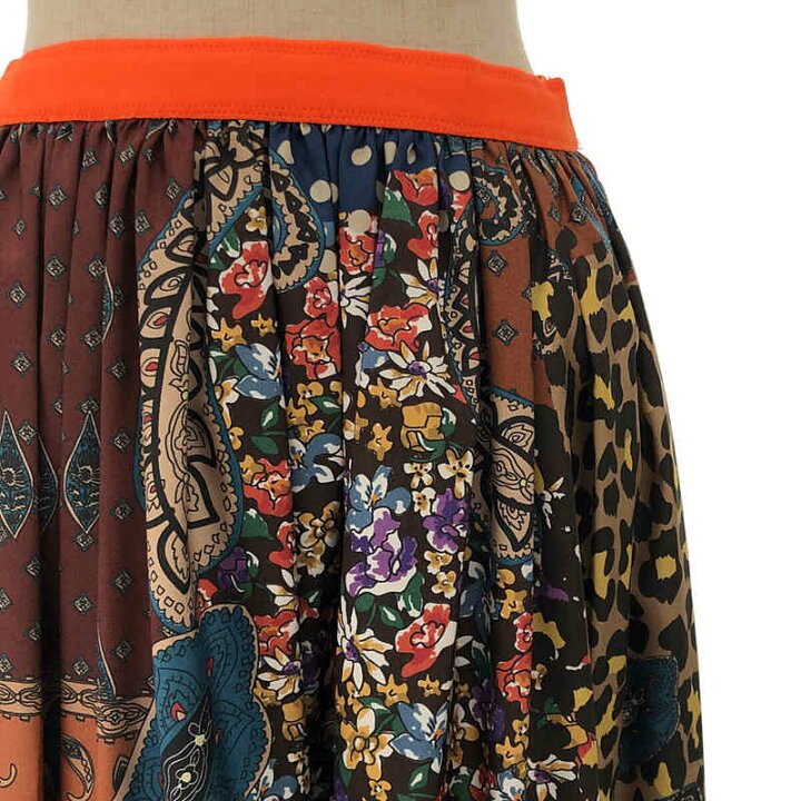 楽天市場】【美品】 kolor / カラー | 裏地付き 総柄 プリーツロング  