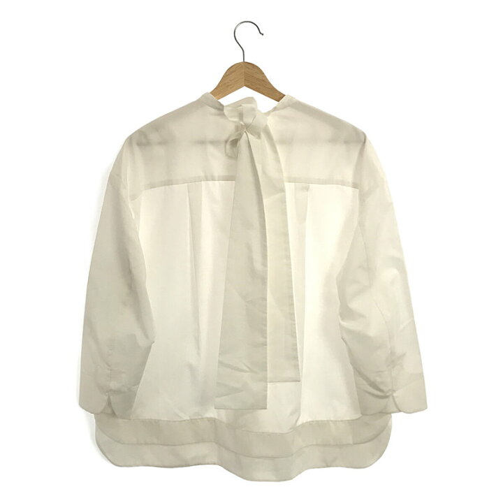 楽天市場】yori / ヨリ | バックリボン サテンブラウス | 38  