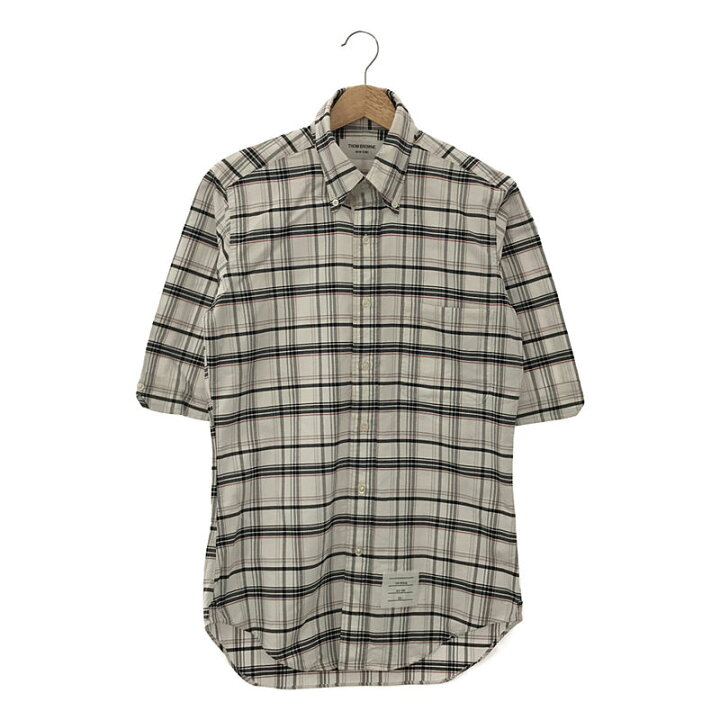 楽天市場】THOM BROWNE / トムブラウン | チェック ボタンダウン 半袖 