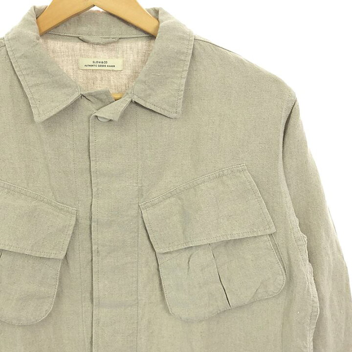 楽天市場】SLOW / スロウ | linen jungle fatigue jacket リネン 
