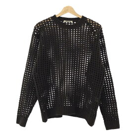 AURALEE / オーラリー | 2022AW | IENA取扱い WOOL FELT YARN MESH ニット | 1 | DARKBROWN | レディース