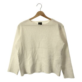 Needles / ニードルス | Boat neck L/S Tee -Rib Jersey リブジャージー ボートネック ロングスリーブ Tシャツ | XS | ホワイト | レディース