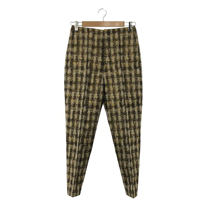 楽天市場】【美品】 Drawer / ドゥロワー | チェック テーパードパンツ  