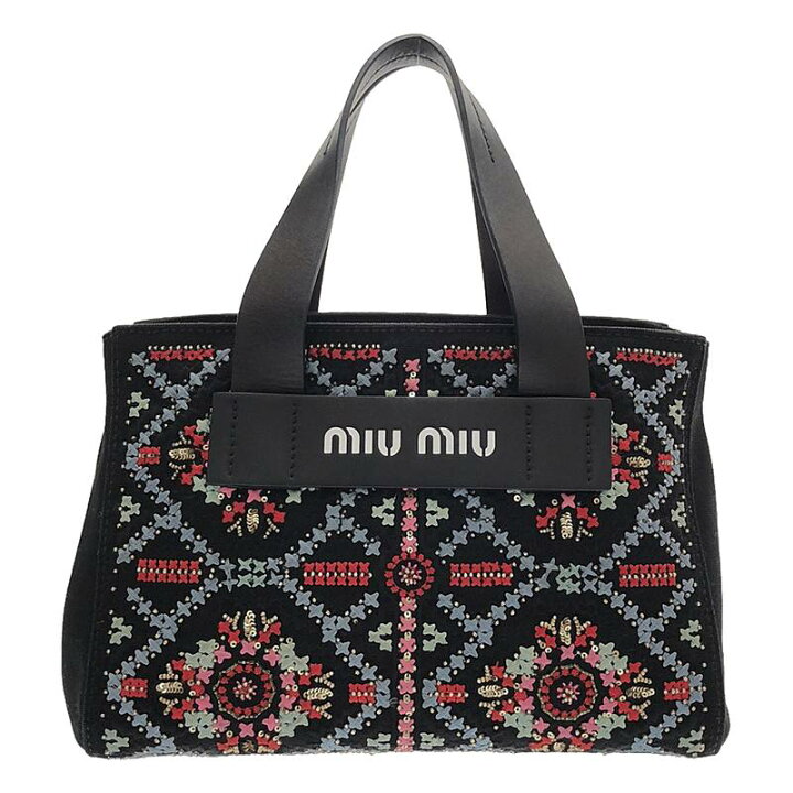 楽天市場】【美品】 miu miu / ミュウミュウ | CANAPA RICAMO 2way 