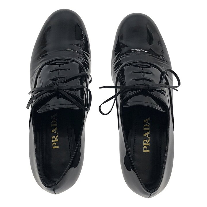 楽天市場】PRADA / プラダ | エナメルレザー レースアップシューズ 