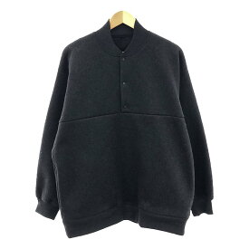 【新品】 blurhms / ブラームス | 2023AW | Pe/Silk Fleece P/O ポリエステル シルク フリースプルオーバー | 2 | ヘザーブラック | メンズ