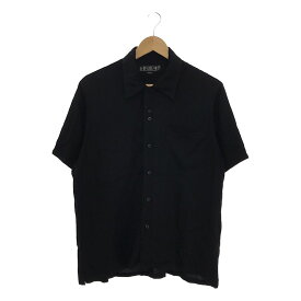bal / バル | レーヨン オープンカラー 半袖シャツ | M | ブラック | メンズ