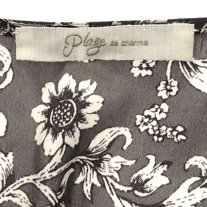 Plage プラージュ Calm flower 花柄ワンピース 38 