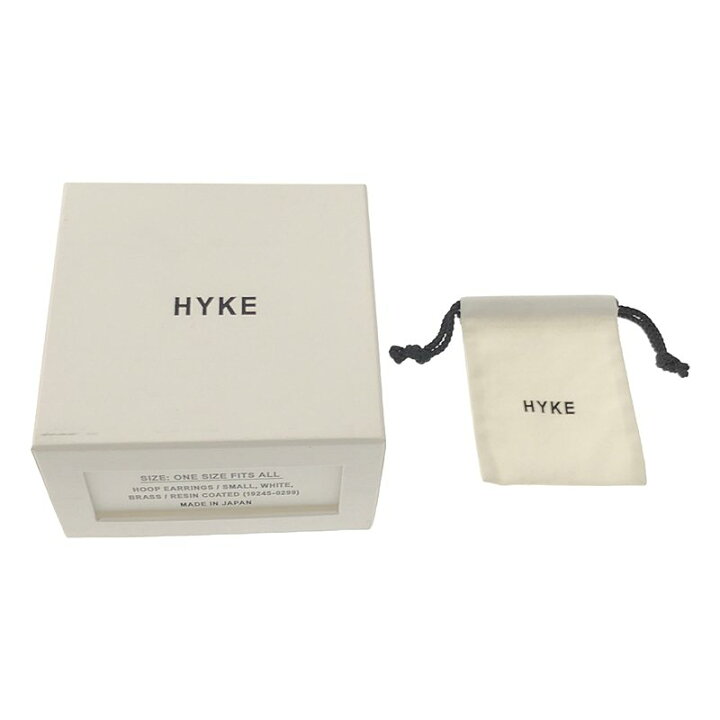 楽天市場】HYKE / ハイク | HOOP EARRINGS ピアス | S | ホワイト 