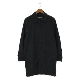 COMME des GARCONS SHIRT / コムデギャルソンシャツ | 製品加工 ステッチワーク シングル ステンカラーコート | S | ブラック | メンズ