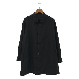 YOHJI YAMAMOTO POUR HOMME / ヨウジヤマモトプールオム | コットン シャツコート | 2 | ブラック | メンズ