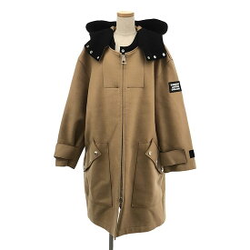 Burberry / バーバリー | 2020AW | Lisburn Hooded Parka リスバーン フーデッド ウールブレンドダッフルコート | 44 | ベージュ/ブラック | レディース