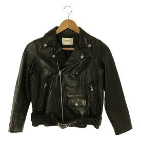 beautiful people / ビューティフルピープル | vintage leather riders jacket ライダースジャケット | 140 | ブラック | レディース