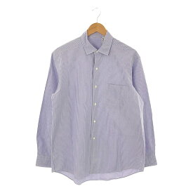 Kaptain Sunshine / キャプテンサンシャイン | 2023AW | Cotton Semi Spread Collar Shirt ストライプ コットン セミスプレッドカラーシャツ | 38 | パープルストライプ | メンズ