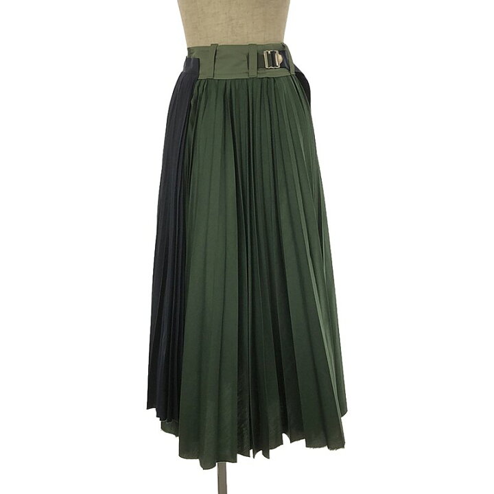 楽天市場】sacai / サカイ | Cotton Poplin Pleated Skirt スカート  