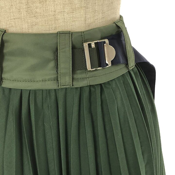 楽天市場】sacai / サカイ | Cotton Poplin Pleated Skirt スカート  