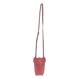 【美品】 LOEWE / ロエベ | Elephant Pocket leather shoulder bag / アナグラム エレファントポケット レザー ショルダーバッグ | ピンク | レディース