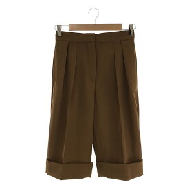 Max Mara / マックスマーラ | ウール 2タックハーフパンツ | 38 | ブラウン | レディース