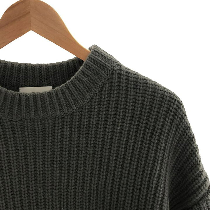 楽天市場】HYKE / ハイク | リブ クルーネック クロップドニット | 1  