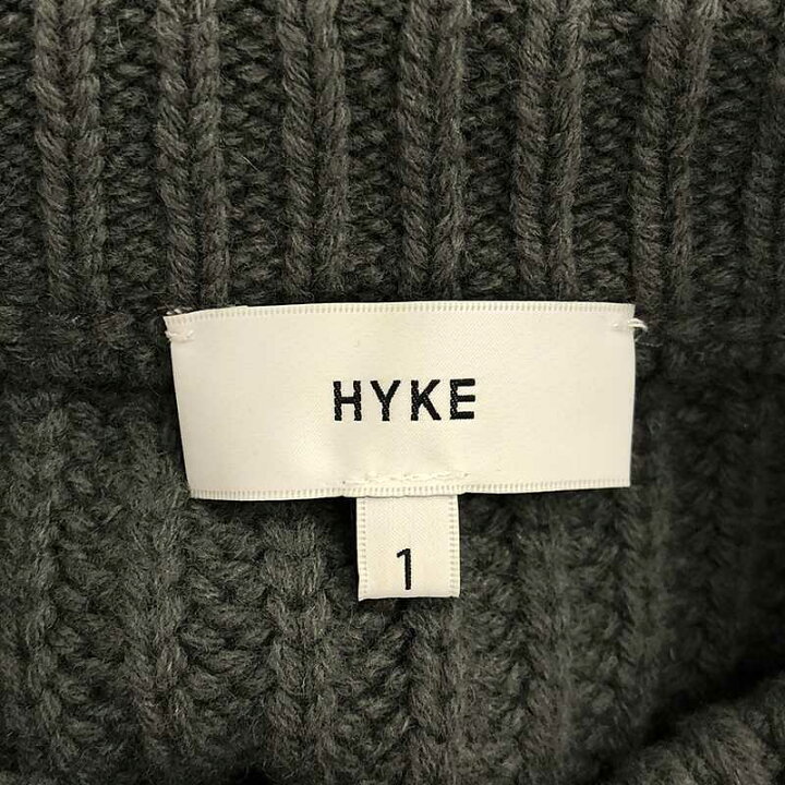 楽天市場】HYKE / ハイク | リブ クルーネック クロップドニット | 1 