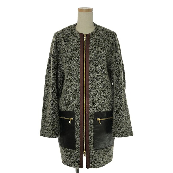 楽天市場】ETRO / エトロ | ツイード ジップ ノーカラーコート | 40 