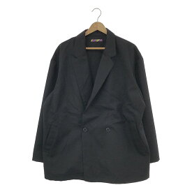 is-ness / イズネス | HIGH COUNT CHAMBRAY DB JACKET ダブルジャケット | M | ブラック | メンズ