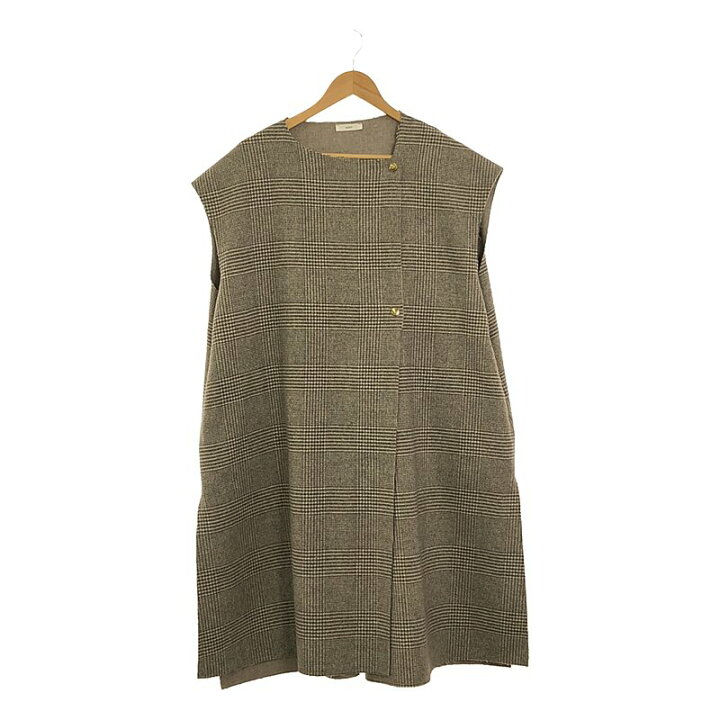 楽天市場】【美品】 yori / ヨリ | チェックロングジレ / スリーブレス 