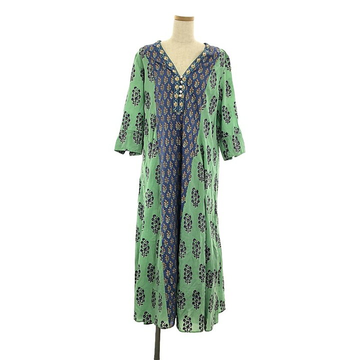 楽天市場】ne Quittez pas / ヌキテパ | ETHNIC PRINT PANEL DRESS  