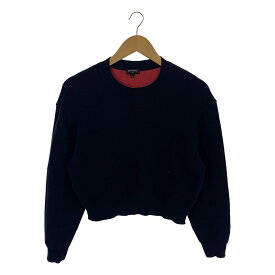 CHANEL / シャネル | P70525K / カシミヤ ココマーク ロゴ クルーネック ニット プルオーバー | 36 | ネイビー | レディース