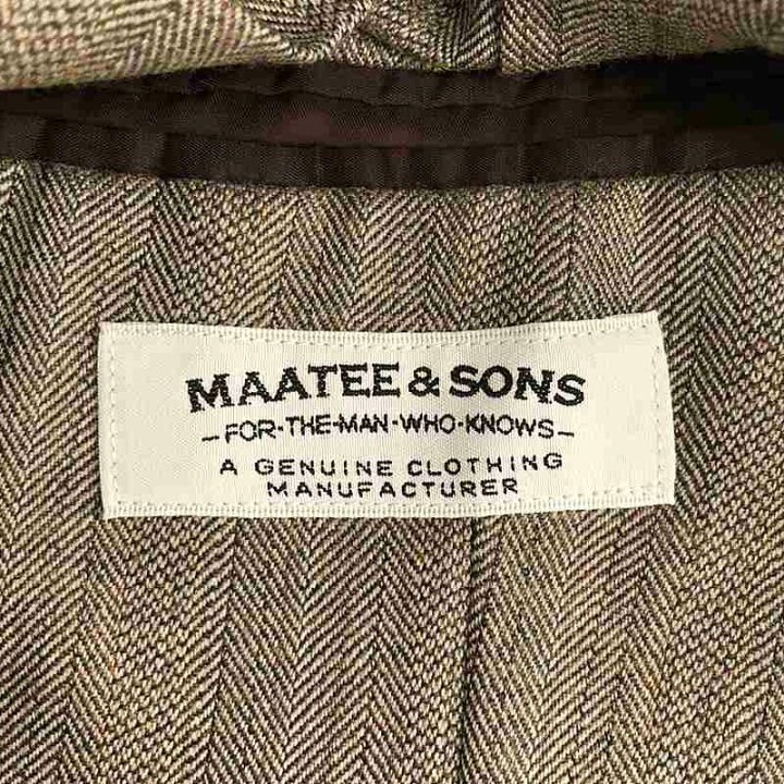楽天市場】MAATEE&SONS / マーティー&サンズ | セットアップ 4B JACKET 