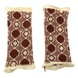 【新品】 OLUBIYI THOMAS / オルヴィトーマス | 2022AW | wool wrist warmers gloves ウール ジャガード フィンガーレスグローブ アームウォーマー | F | ラスト