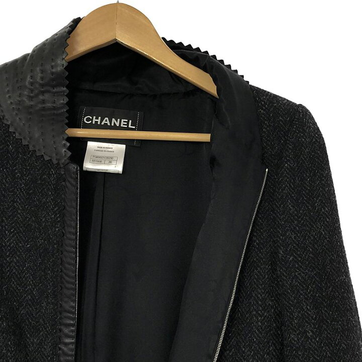楽天市場】【美品】 CHANEL / シャネル | ウール ヘリンボーン  