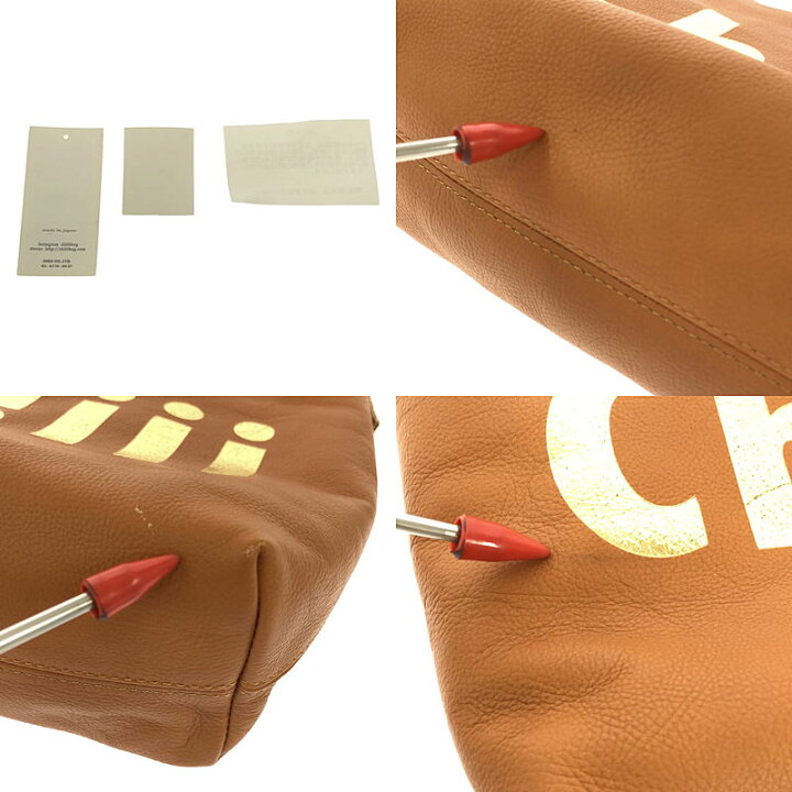 楽天市場】ch!iii bag / チーバッグ | ロゴ レザーショルダーバッグ 