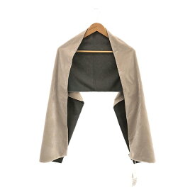 【美品】 mina perhonen / ミナペルホネン | minuit ベルベット カシミヤ マフラー ストール | グレー | レディース