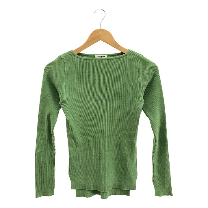 Giza Boat Neck Pullover (cream/black)｜AURALEE(オーラリー)｜Ron  